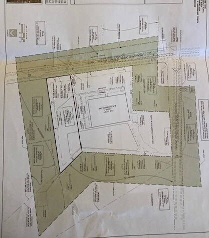 Proposed Office/Warehouse Site Plan The proposed site plan for the Odessa property, showing a building envelope for a 10,000 sqft office/warehouse and designated parking.